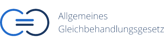 Das Logo für die Schulungen der AGG. Zwei Kreise, die durch ein Gleichheitszeichen verbunden sind.